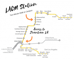 LA Metro Transit Map of Gold Line