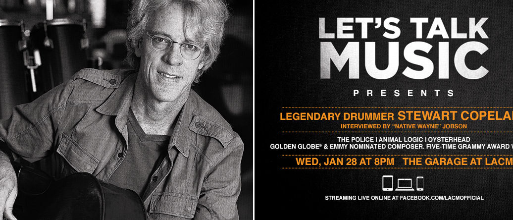 Lets Talk Music Stewart Copeland Header