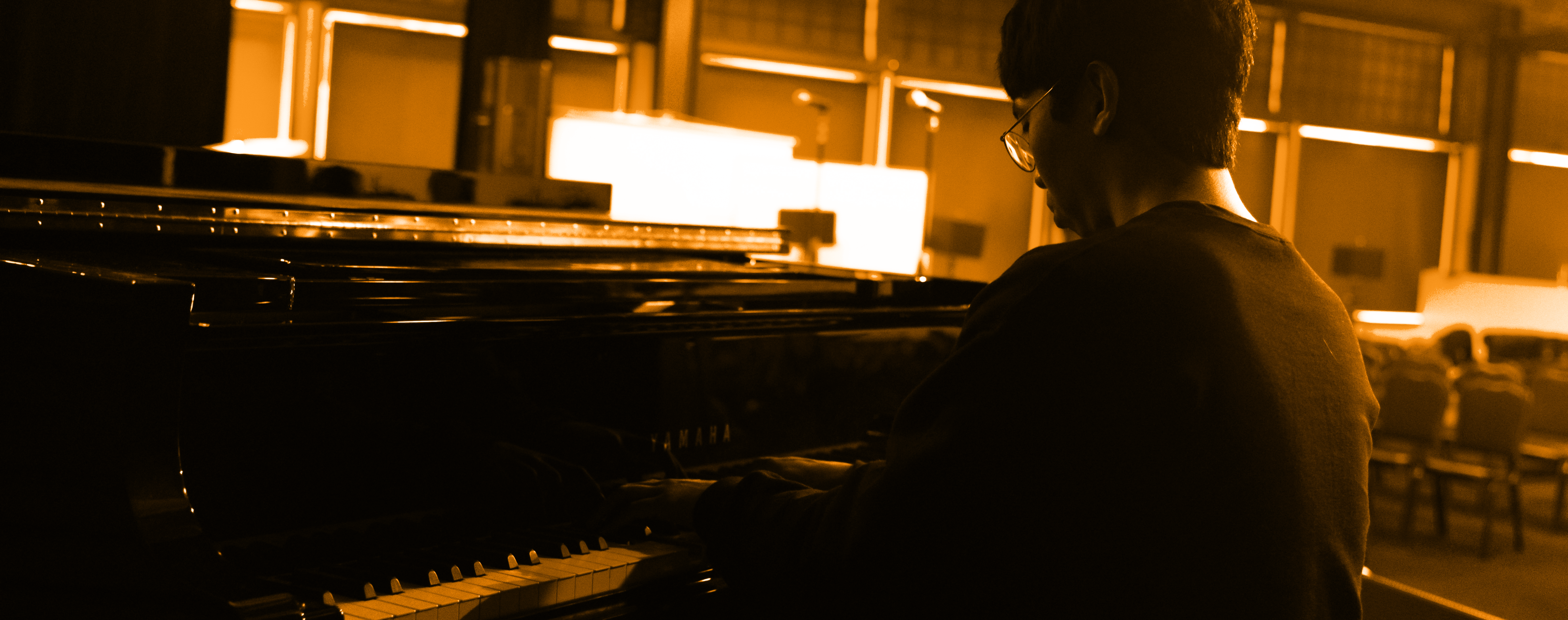 Student on Piano