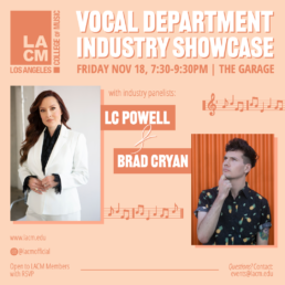 11.18 Vocal Dept. Industry Showcase Calendar