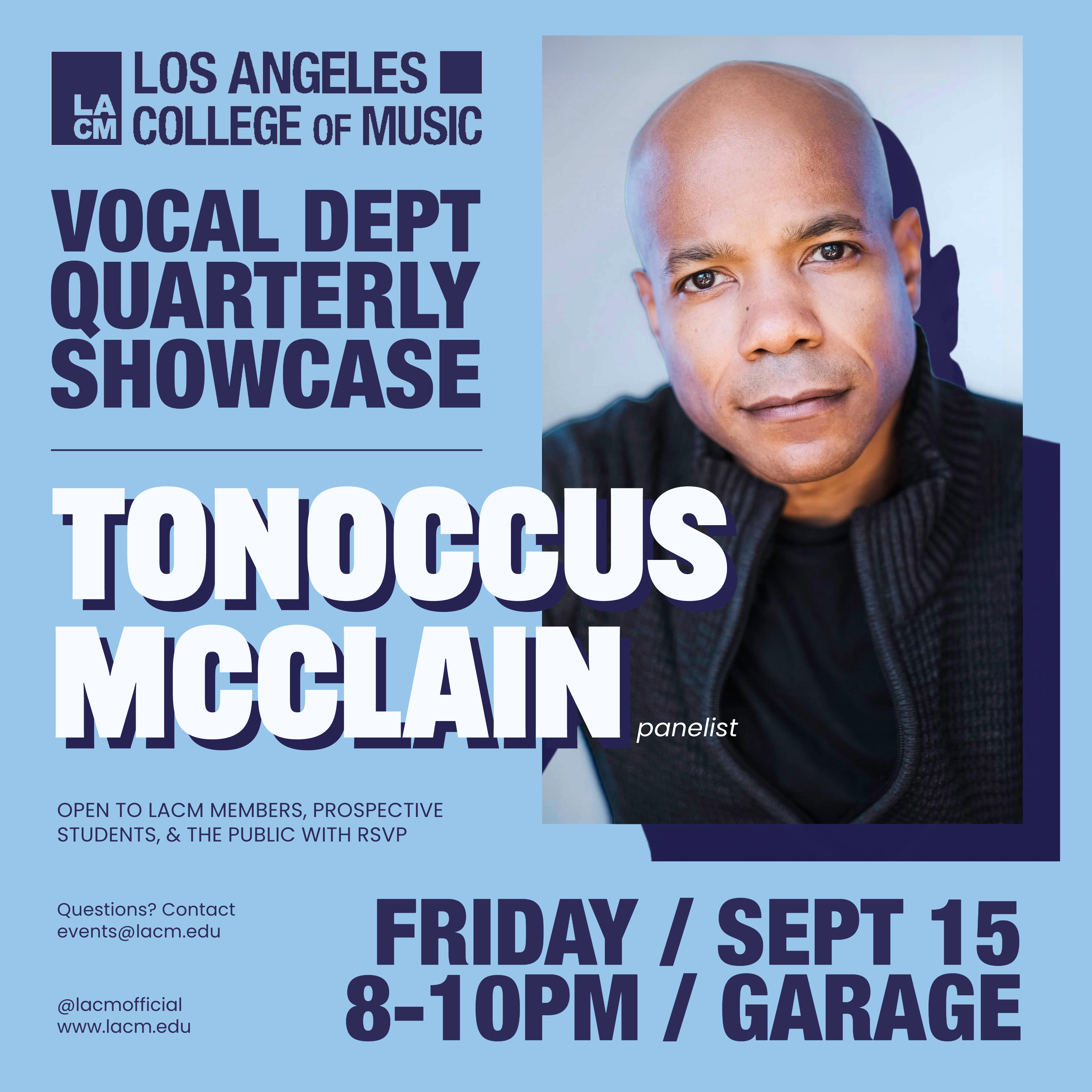 9.15 Vocal Department Quarterly Showcase