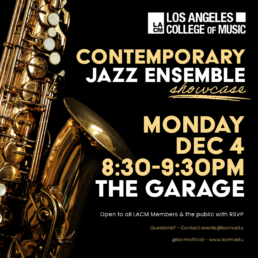 12.4 Contemporary Jazz Ensemble Showcase