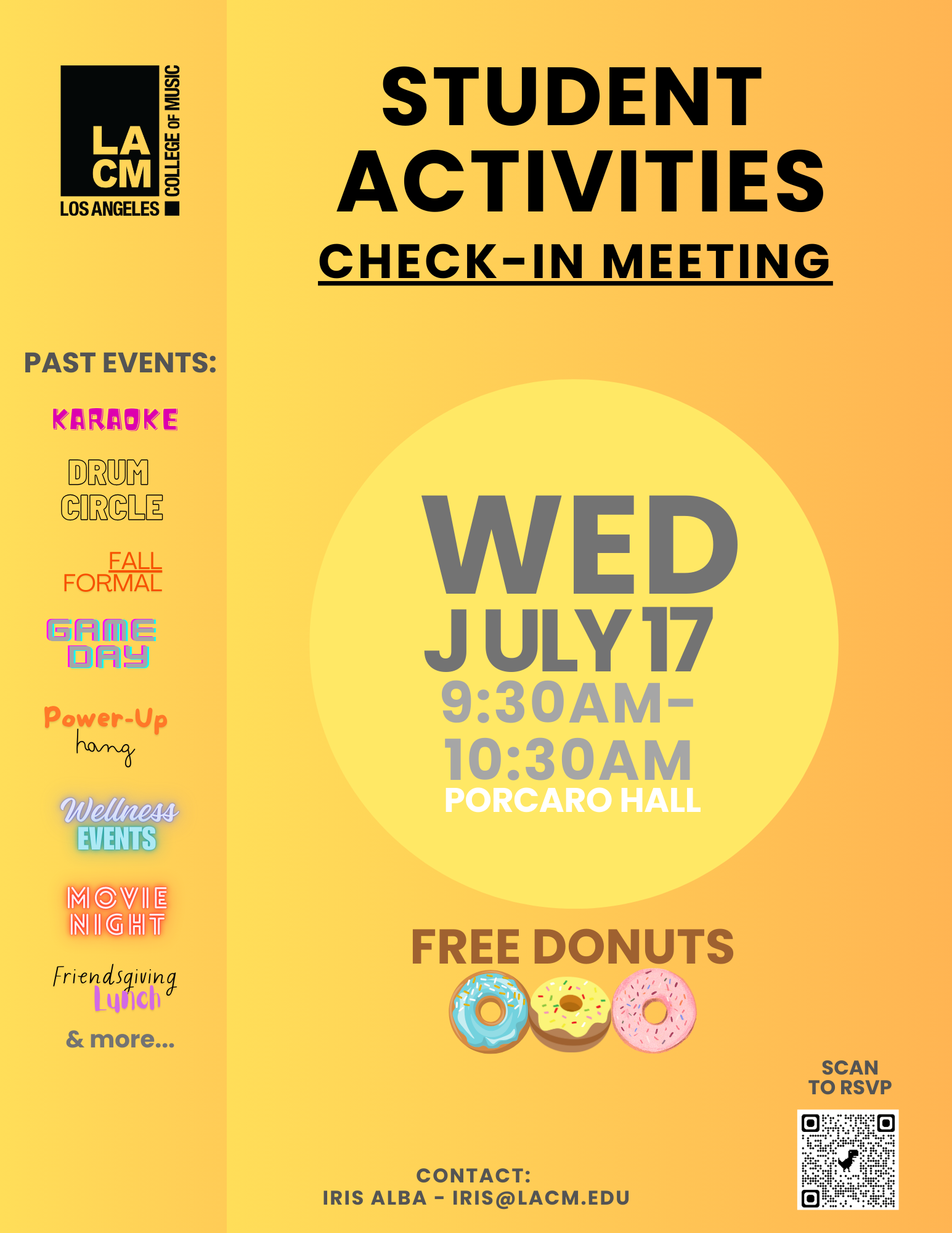 Student Actives Club Check-In